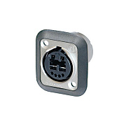 Neutrik NO2-4FDW-1 панельный разъем OpticalCon, 2-канальный + 4 контакта под пайку, IP65